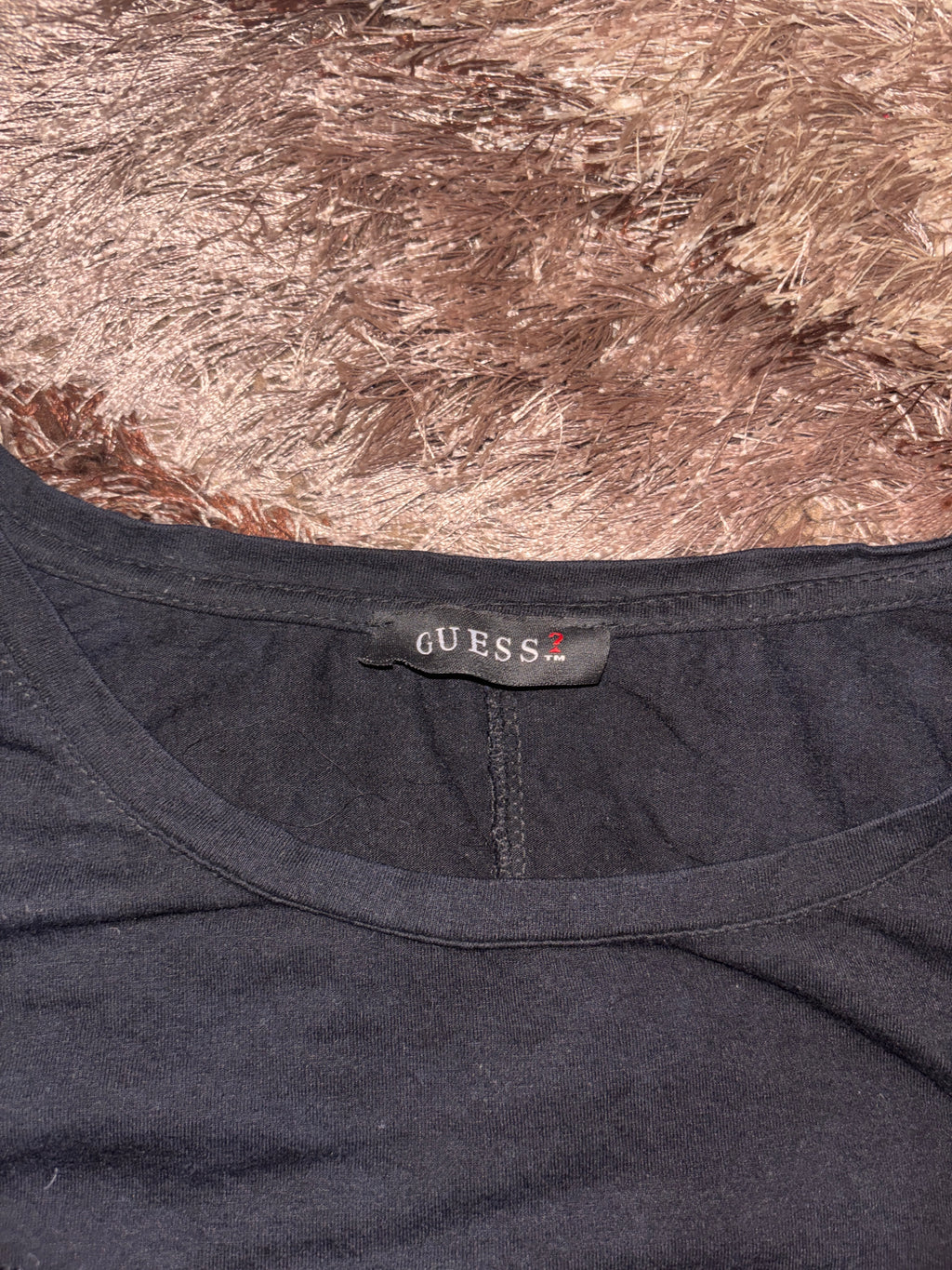 Guess rhinestone logo t-shirt