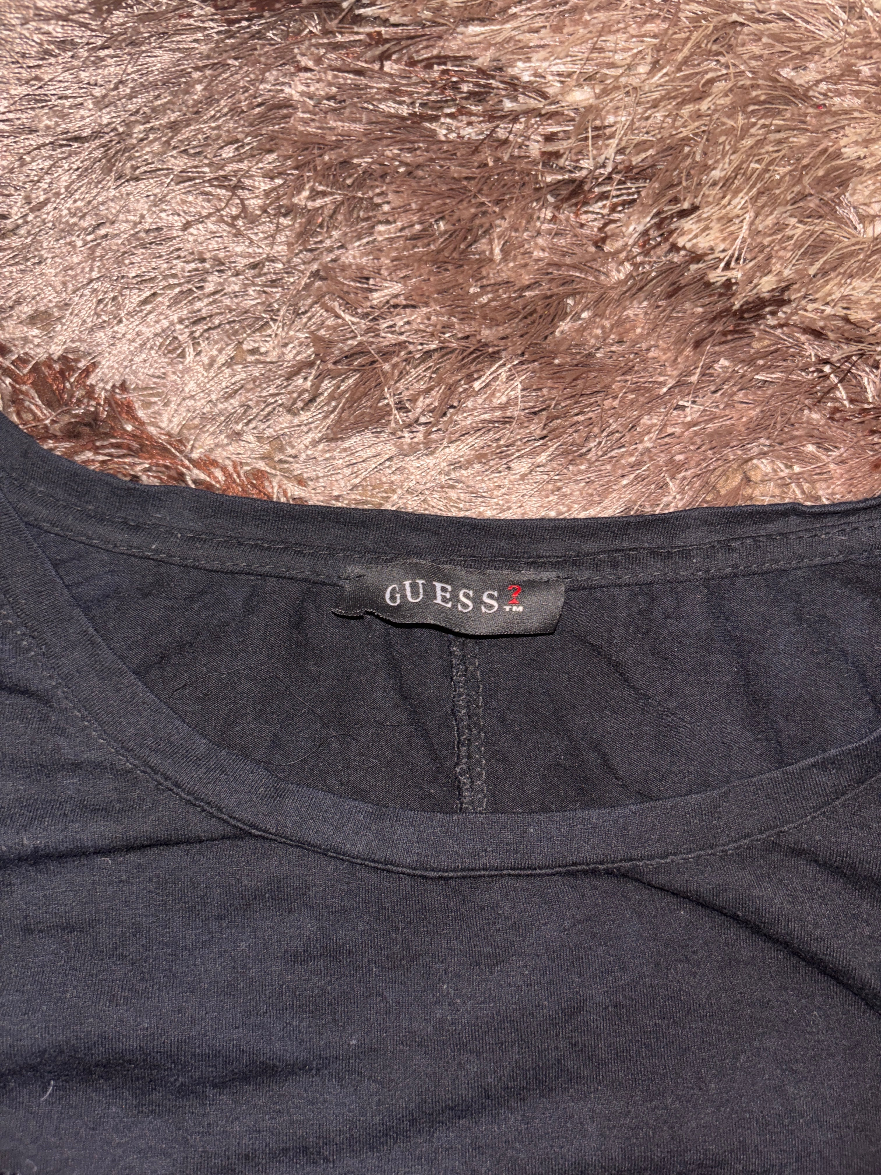 Guess rhinestone logo t-shirt