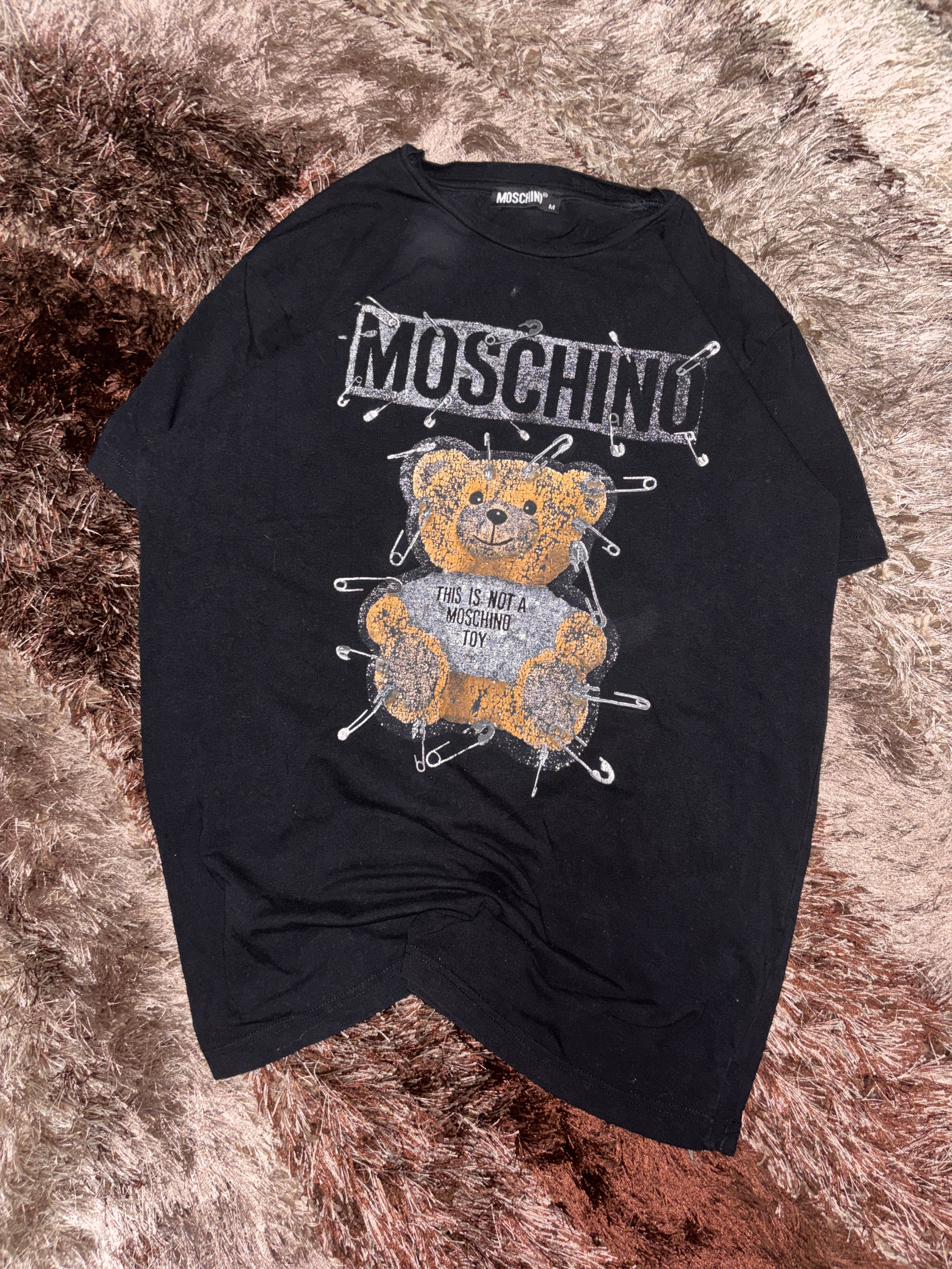 Moschino Safety Pin Teddy Bear T-Shirt