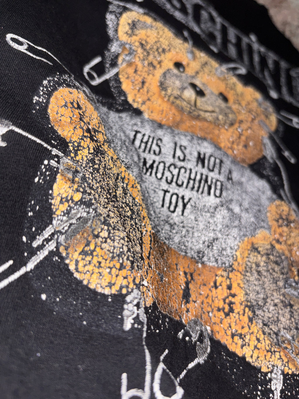 Moschino Safety Pin Teddy Bear T-Shirt