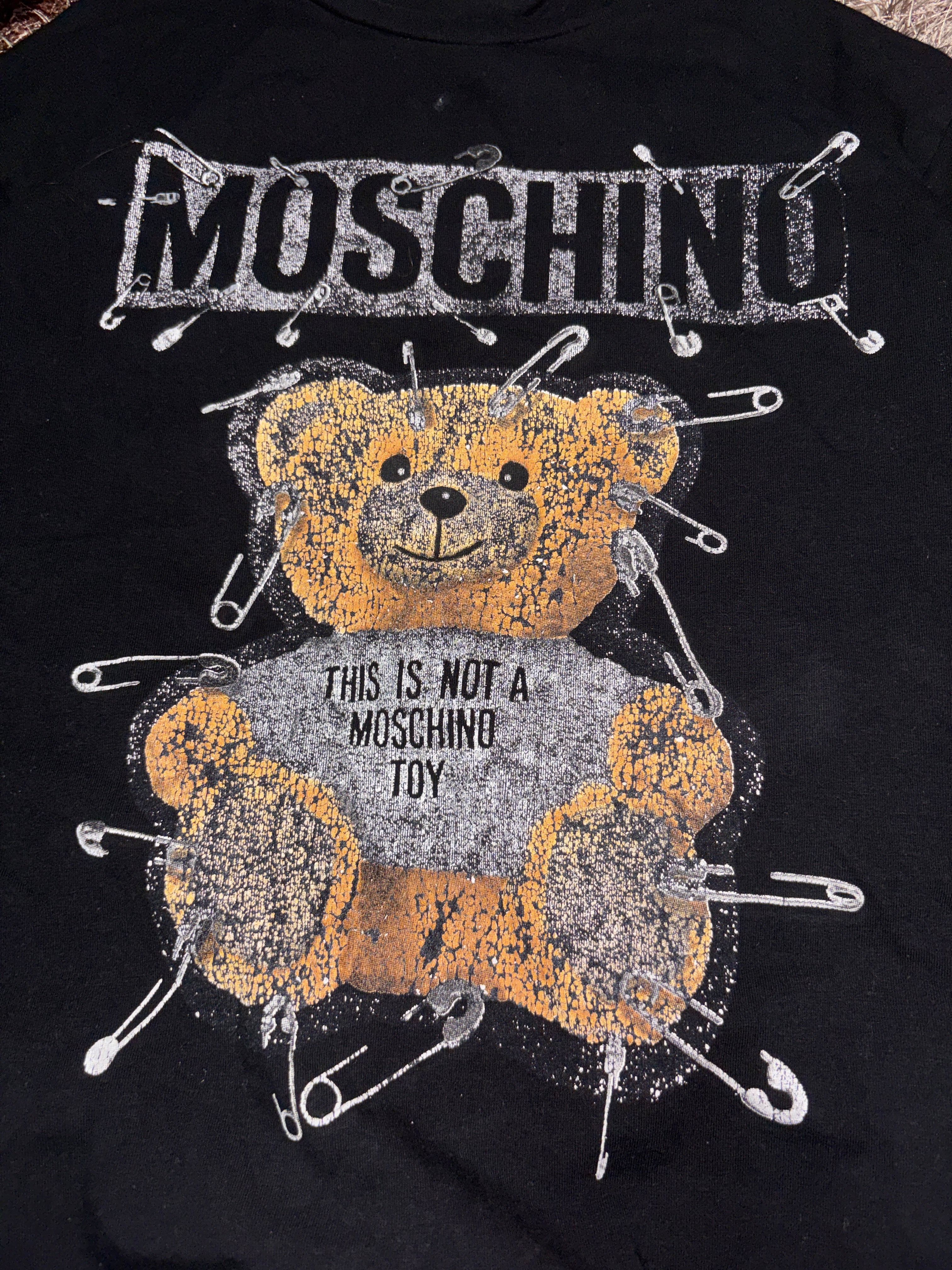 Moschino Safety Pin Teddy Bear T-Shirt