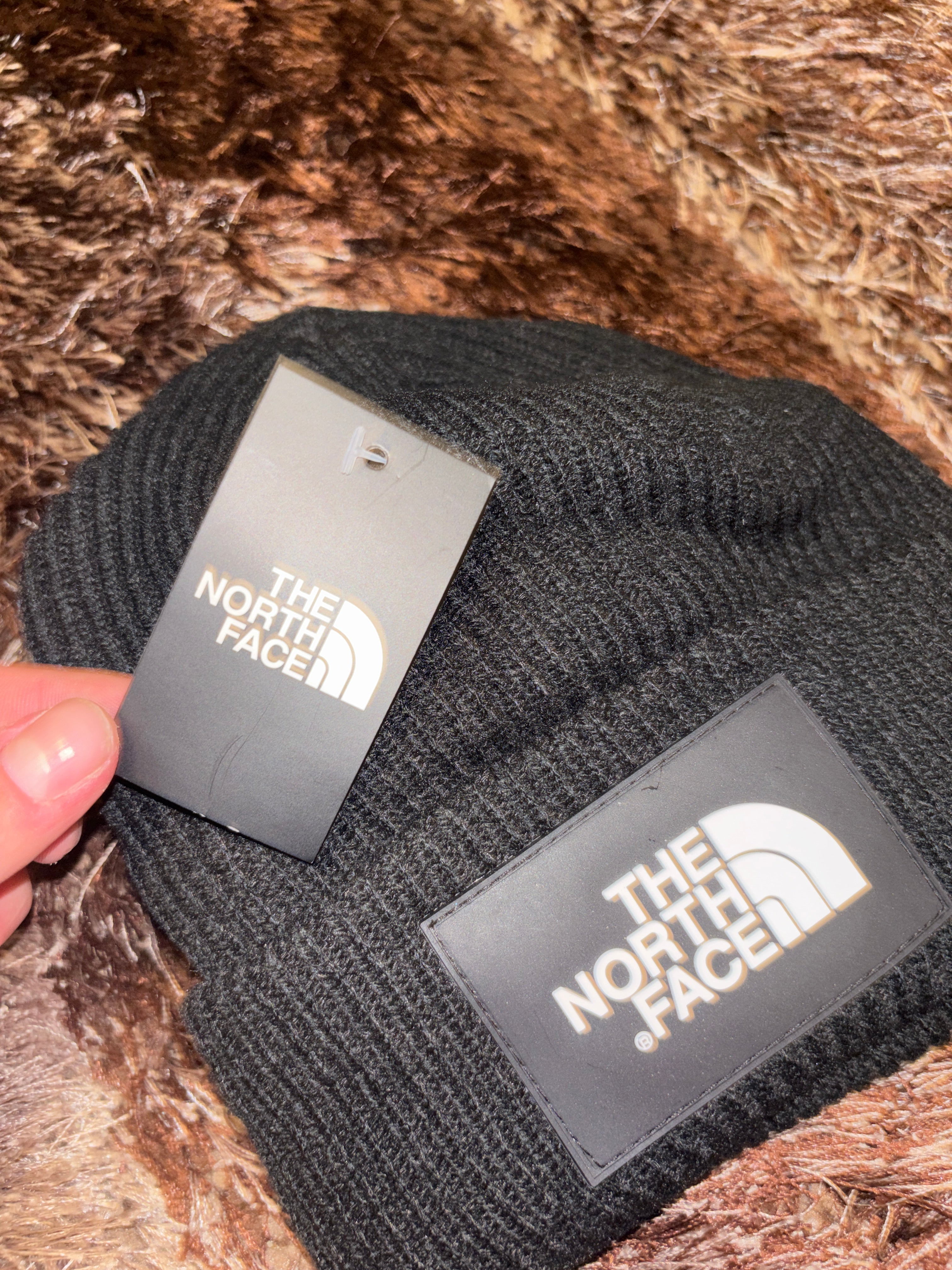 The North Face TNF Logo Box Cuffed Beanie