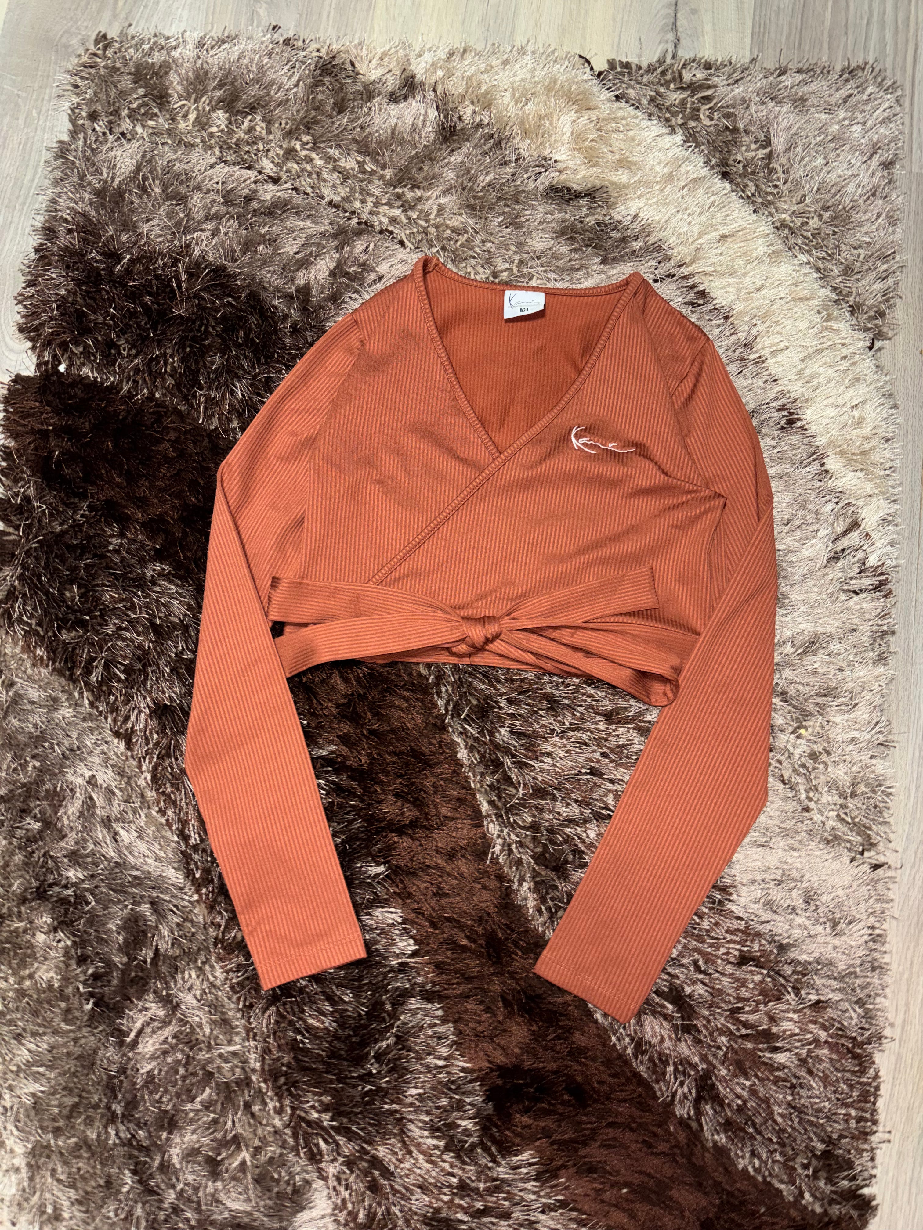 Karl Kani Signature Wrap Tie crop top
