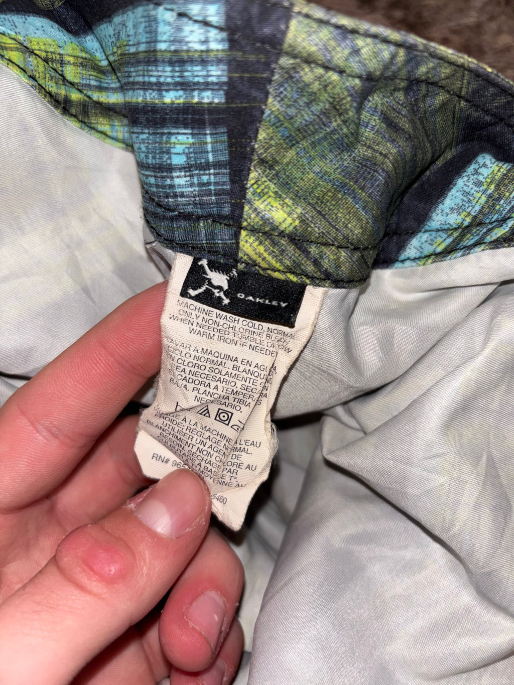Oakley Plaid Board Shorts