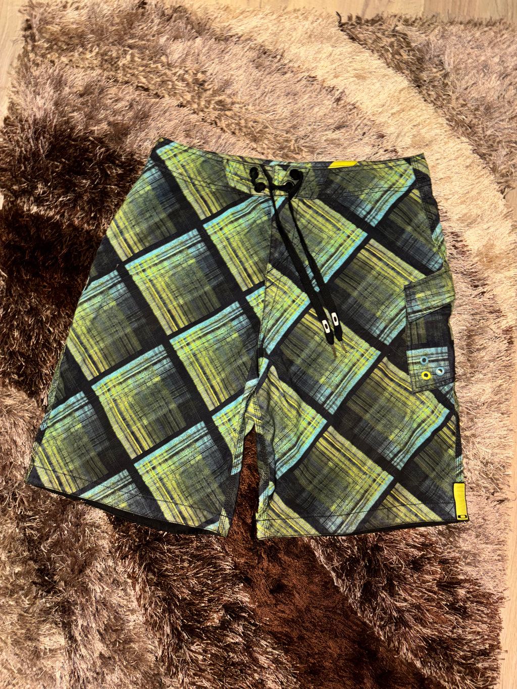Oakley Plaid Board Shorts