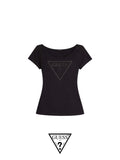 Guess rhinestone logo t-shirt