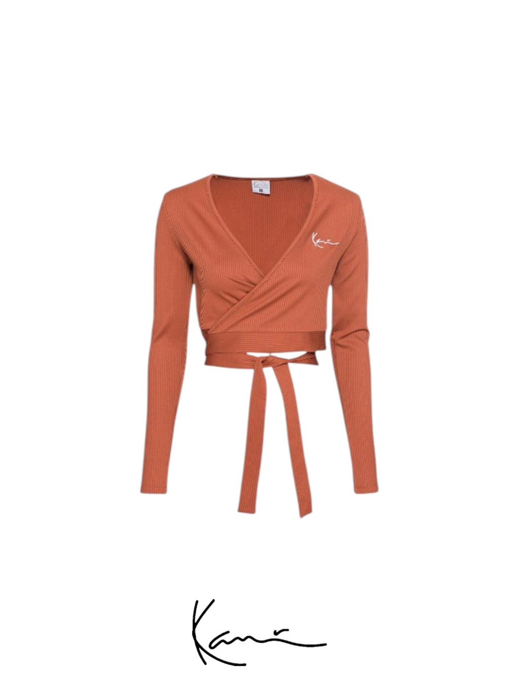 Karl Kani Signature Wrap Tie crop top